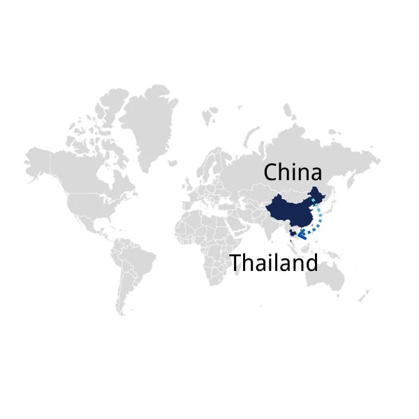 Freight Shipping from China to Thailand