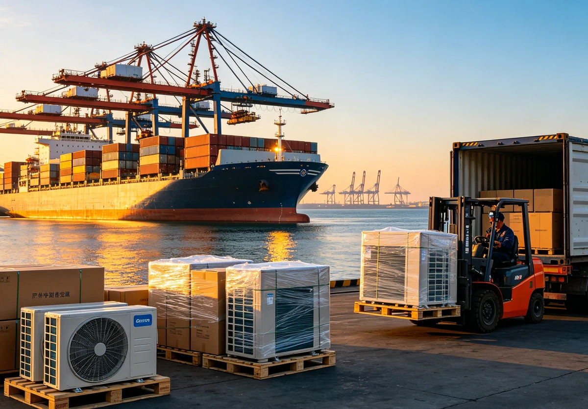 How to Ship Air Conditioners from China to Europe: The Complete 2026 Guide (Costs, Transit Times, CE/F-Gas Compliance & HS Codes)