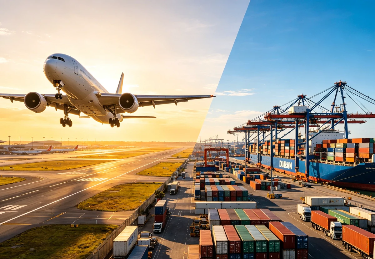 China to South Africa: Air Freight vs Sea Freight Complete Guide (2026)